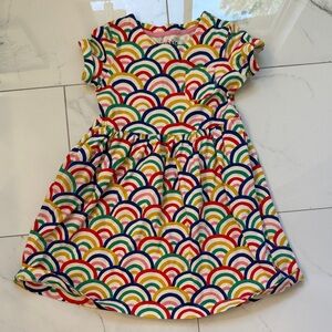 Mini Boden Multicolor Rainbow Pattern Dress